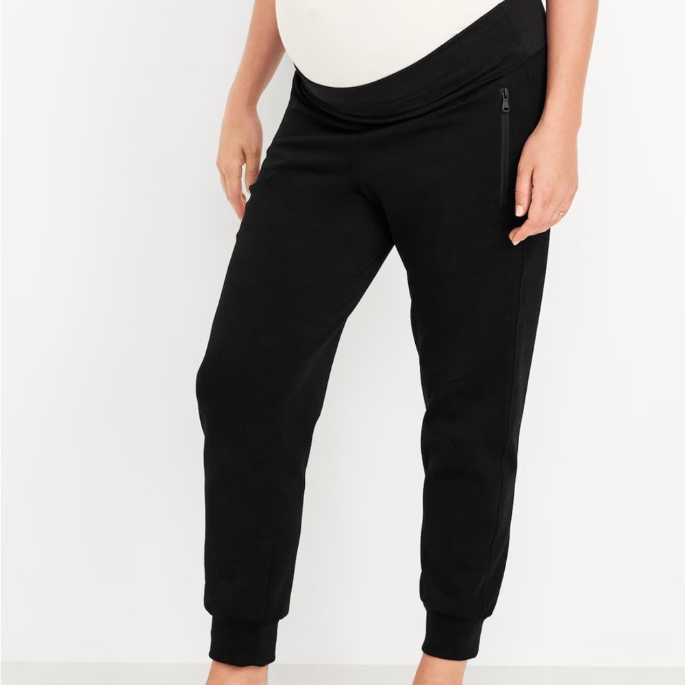 Black Maternity Joggers Bundle- 2 pairs - Old Navy